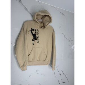 Named Collective Anime Girl Beige Cotton Hoodie Anime Sz S Rare